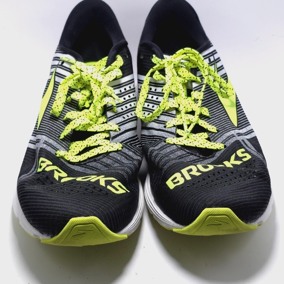 Brooks Hyperion Womens 9.5 Black Green Speed Running Shoes Reflect Walking Gym - Picture 2 of 11